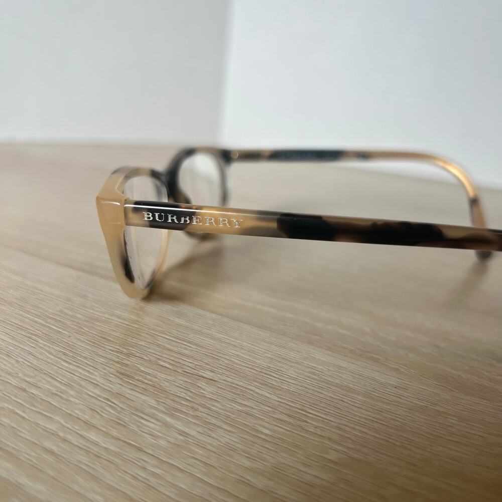Burberry B2180 3501 Eyeglasses Beige Tan Tortoise Frames 52-16-140 Italy - Picture 9 of 12